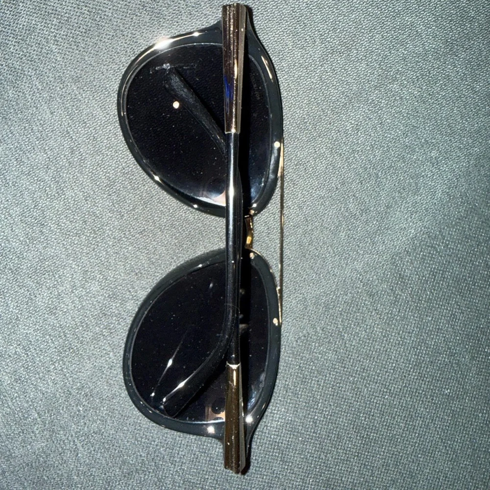 Black Sunglasses with Gold Accent